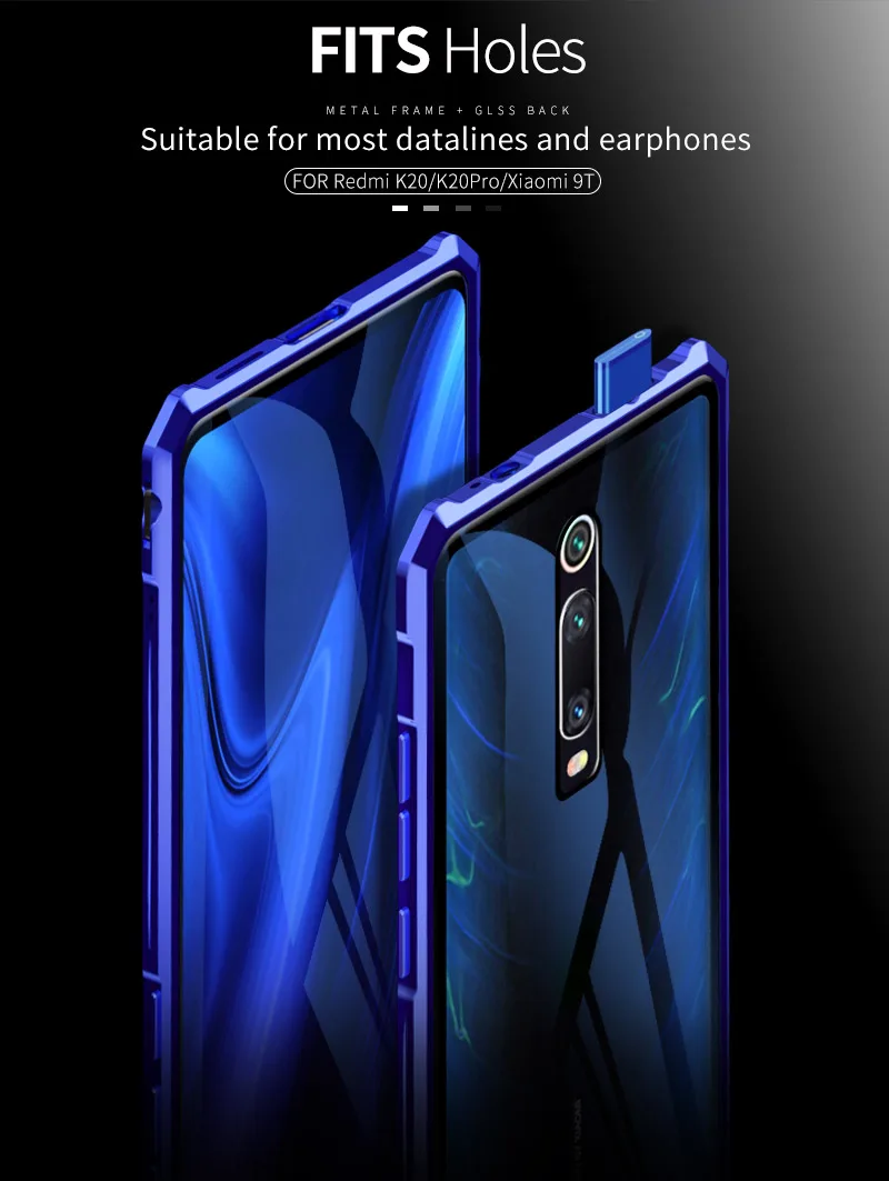 Роскошный Алюминиевый чехол для телефона Xiaomi Redmi K20 K20 Pro Note 7 металлический бампер рамка Броня чехол для Xiaomi 9T чехол противоударный