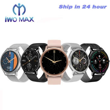

IWO MAX Hot Smart Watch Women Men IP67 Waterproof Heart Rate Blood Pressure Oxygen Fitness Track Sport Smartwatch Men Women Band