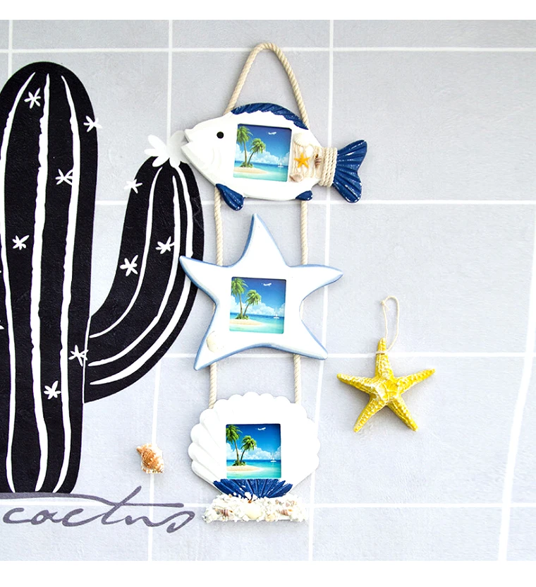 Mediterranean Photo Frame Triple hanging 07