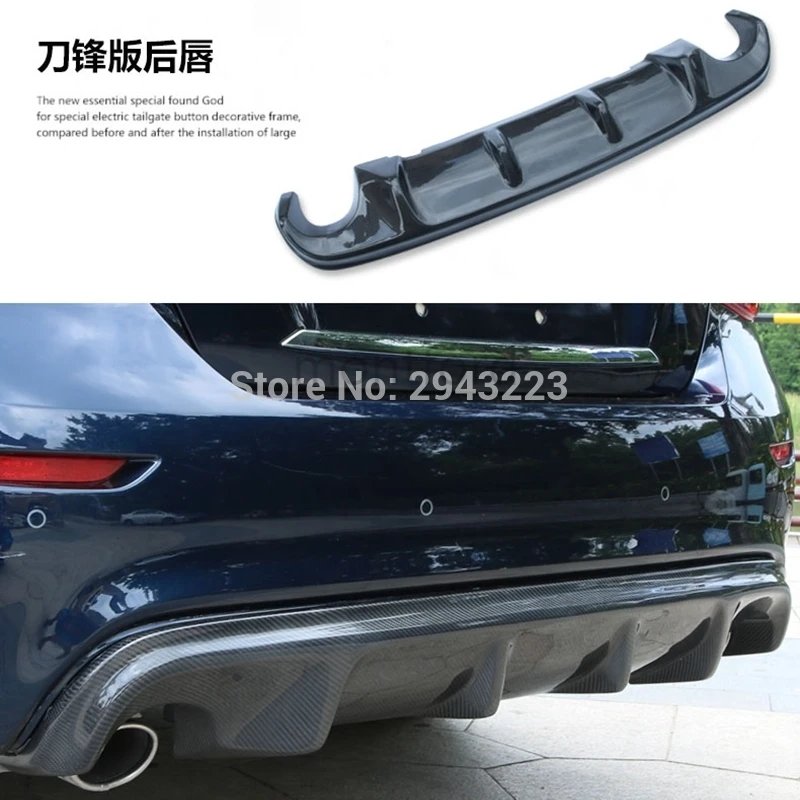 

Car Styling High Quality Carbon Fiber Material Rear Spoiler Tail Trunk Wing Rear Diffuser Bumper For Infiniti Q70 Q70L 2013-2017