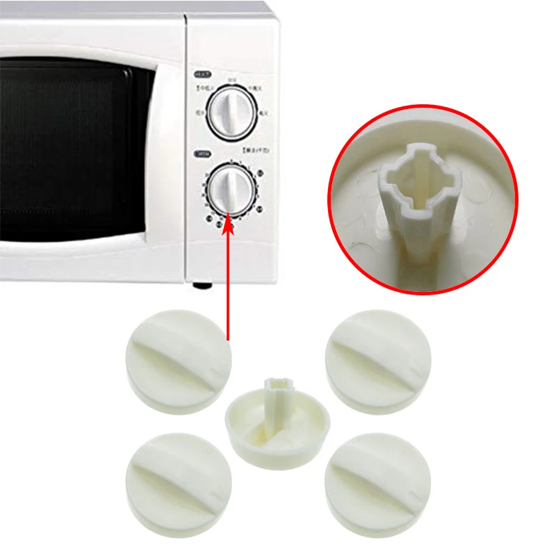 5PCS Cross Hole Microwave Oven Universal Rotary Timer Knob for Selecline Fagor Panasonic Galanz