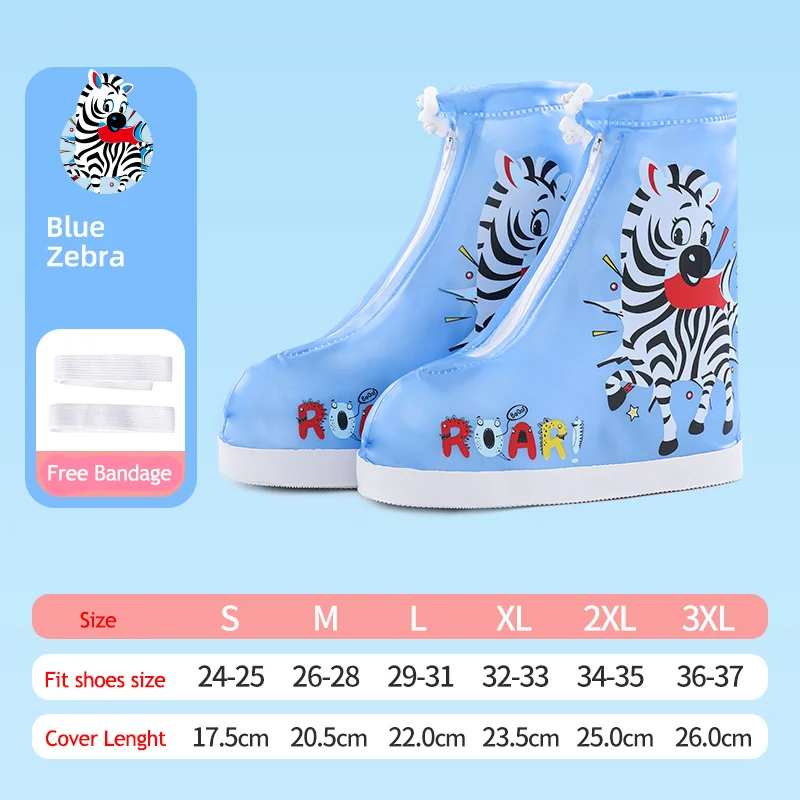 Children's Transparent waterproof boot sneakers covers shoe Baby School unisex anti-slip cover Shoes accessories new
