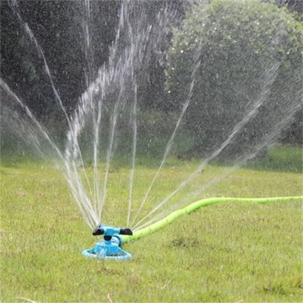 

360 Garden Sprinklers Automatic Watering Grass Lawn Fully 3 Nozzle Circle Rotating Garden Water Sprinkler Lawn Irrigation Tool
