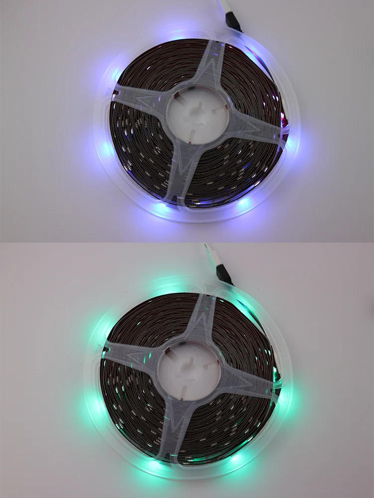 Цветная (RGB) Светодиодный светильник полосы 10 м/20 м DC 12V 18 светодиодный s/M SMD5050