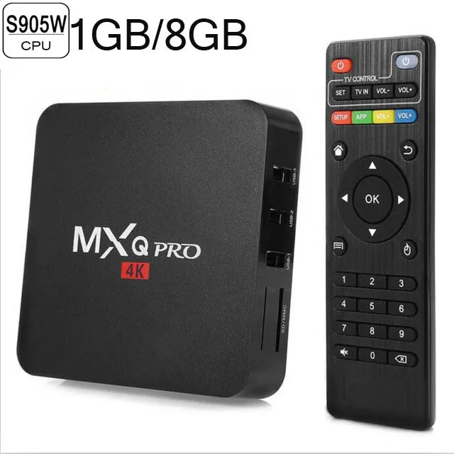 S905W 1GB 8GB MXQ Pro Android 7,1 smart tv Box 2 Гб ОЗУ 16 ГБ чип Amlogic S905W 2,4G WiFi 4K Google Netflix Youtube медиаплеер телеприставка - Цвет: S905W 1GB 8GB