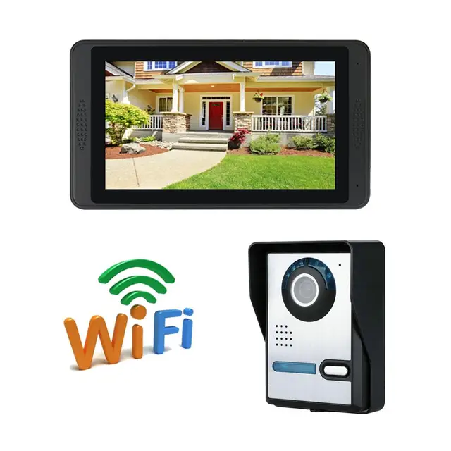 $109.97 WIFI IP Camera Video Doorbell Intercom 7 Inch Monitor Remote Control Unlock