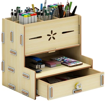 

Pen Container Creative and Fashionable Storage Box, Desktop Swing Piece Supplies Pen and Barrel Pen Holder Pencil Organizer