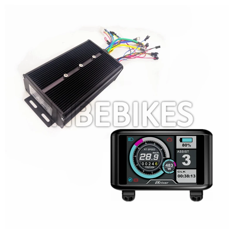 Contrôleur VTT électrique Sabvoton 72V 100A 3000W - Onde Sinusoïdale V2 + écran UKC1