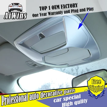 

Car styling For Ford Kuga 2017 ABS Chrome front Skylight switch panel Trim Decorative skylight Button covers trim Decoration