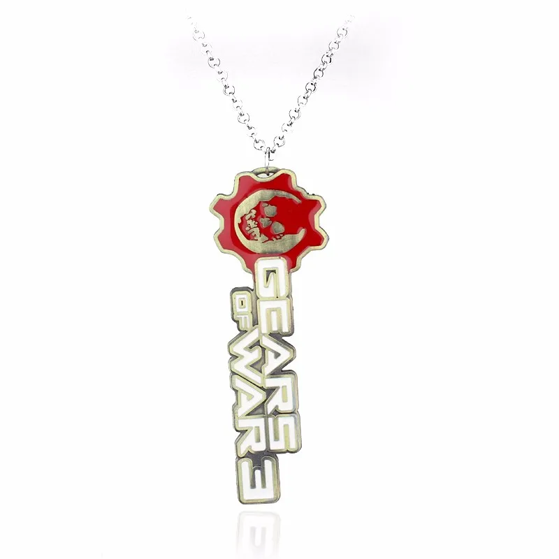 Gears of War 3 Потертые Металлические реплики Cog метки ожерелье - Окраска металла: bronze