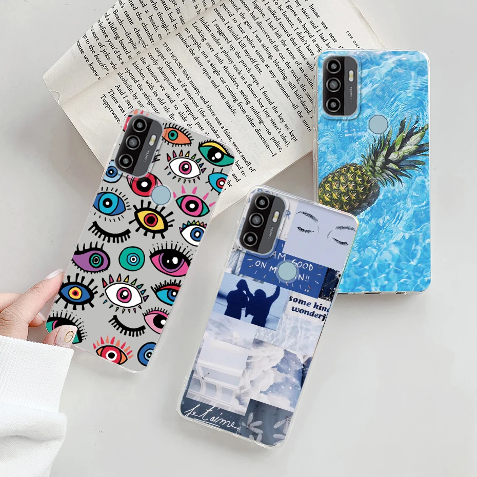 For Funda OPPO A53s Case Cute Love Heart Painted Matte Phone Cover For OPPO  A53 A32 A33 2020 Coque OPPOA53 A 53 Soft Fundas Capa