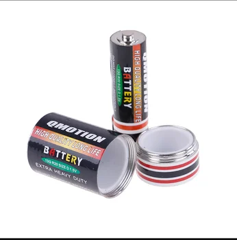 

New 1PC Creative Battery Diversion Safe Jewelry Secret Stash Hidden Pill Case Storage Coins Box Candy Food Storage Container S/M