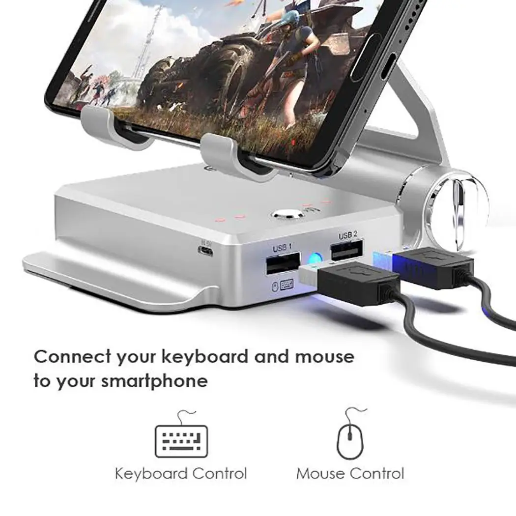 Конвертер подставка Док для FPS игр 1A портативный Bluetooth 4,0 5V 20-80% Телефон 3000 Mah, 2-3 ч 19,69 держатель