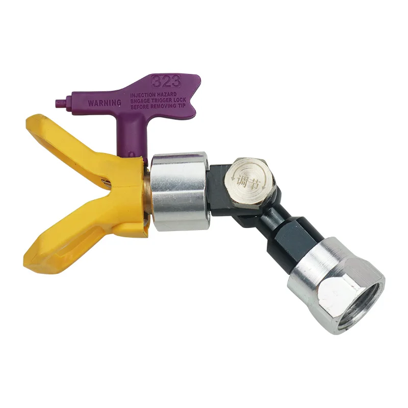 Airless spray joint 3 в 1 безвоздушная краска распылительный шарнир адаптер прямой шланг вращающийся распылитель сопла 7/8 ''F-7/8 '''''''''''am с наконечником аэрографа и распылительное гнездо для пистолета - Цвет: Airless spray joint