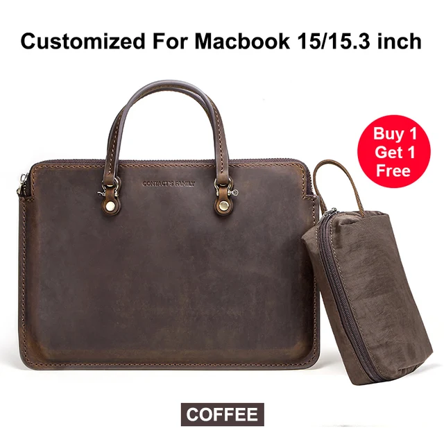 Vintage Leather Laptop bag For Macbook Pro 15