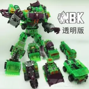 

NBK New Devastator Transformation Toy Oversize Action Figure Transparent Ver NO BOX