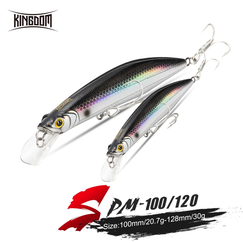 Kingdom Floating Minnow рыболовные приманки 100 мм 20 7 г 120 30 профессиональная Троллинг