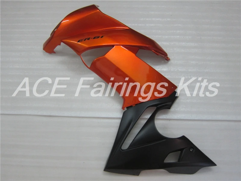 Легкая установка ABS Обтекатели комплект подходит для Kawasaki Ninja 650R ER-6F 09 10 11 650 ER6F 2009 2010 2011 на заказ Оранжевый