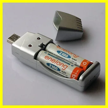 Cargador USB para Ni-MH, AA, AAA, 2A, 3A, conveniente, portátil, recargable, dispositivos de batería, 1 ud.