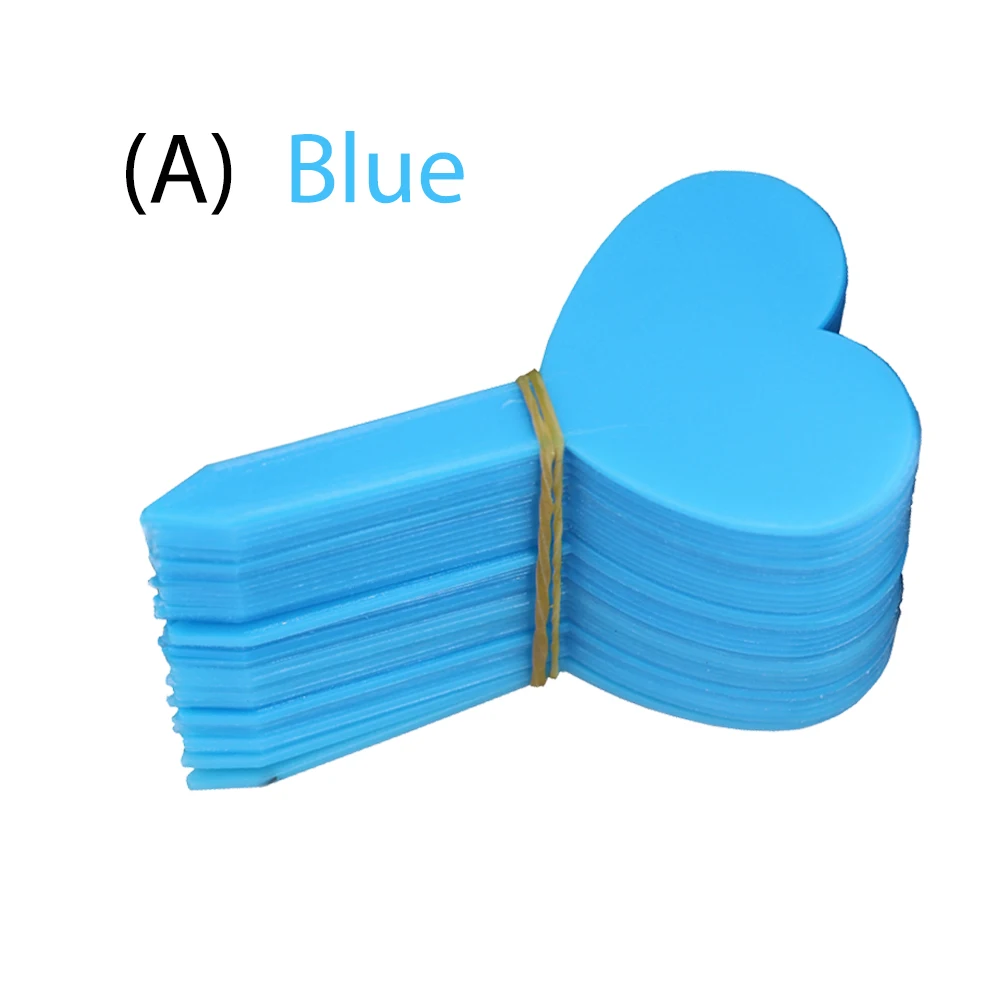 20/50/80pcs Plant Label Heart-shaped Waterproof Thickened Labels Can Be Written And Reusable Garden Potted Distinguishing Mark 