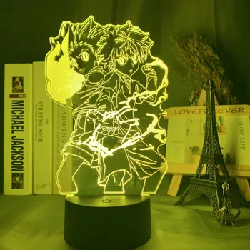

App Control Hunter X Hunter 3D Night Light Anime 7 Color Nightlight for Kid Bedroom Decor Lighting Child Bedside Gift Table Lamp