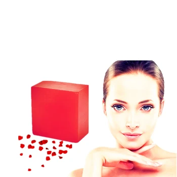 

Soaps Pimples Scar Repair Face Clean Soap Portable Handmade Rose Soaps Nature Rose Flower Extract Strong Aroma Beauty Soap 1Pcs
