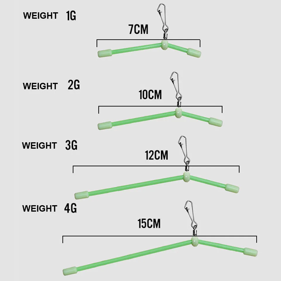 5pcs Luminous Fishing Hook Balance Fishhooks head Snaps with Strong pin Sea Hook Fishing Lure Baits Connector