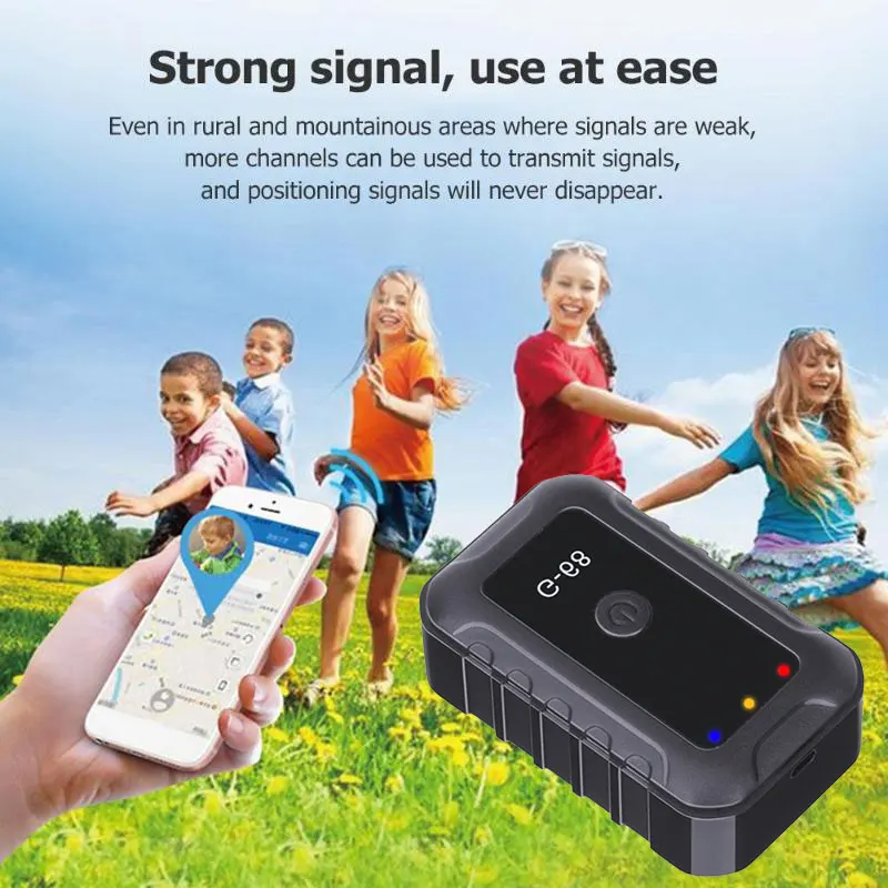  Vehemo Schwarz Mini GPS Tracker Wifi Auto Mini GPS Tracker Magnetische Zeit für Fahrzeug Mini GPS T