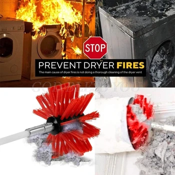 

Bendable Cleaning Brush Set for Chimney Fireplace Pipe Stove Range Hood Sweeping Brushes Tool Kit Kitchen Bathroom Drop Shipping