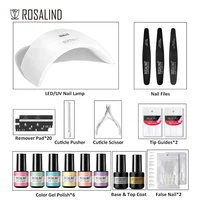 ROSALIND Gel Nail Polish Manicure Set with UV LED Lamp Dryer Semi Permanent Nail Polish Gel Arts Varnish Nail Tools Gel Kit 2