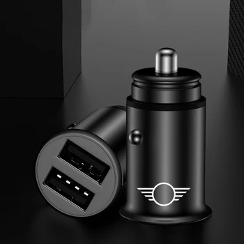 

USB Car Charger 4.8A Mini Car Phone Charger Adapter in Car For mini Cooper car charger FOR Samsung Xiaomi Redmi iPhone HUAWEI