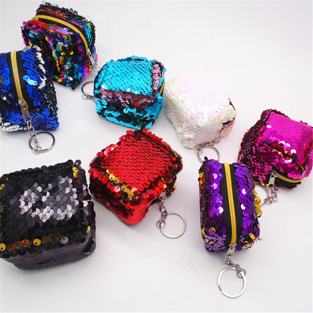Mix Colors , Colorful Plush Toy Purse - Little Key Chain Plush Toy Purse