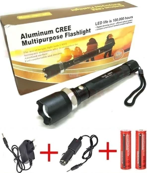 

Linterna recargable camping vigilancia 600 metros 18650 led q5 cree de ZOOM