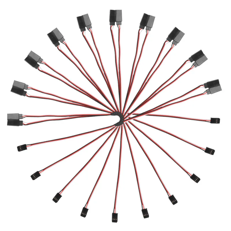 10Pcs 150mm Y Style RC Extension Servo Lead Wire Cord Cable For JR Futaba 15cm | Игрушки и хобби