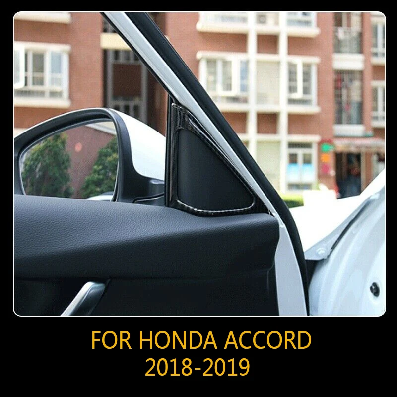Карбоновый АБС Автомобильный Дверной передний столб накладка рамка для Honda Accord