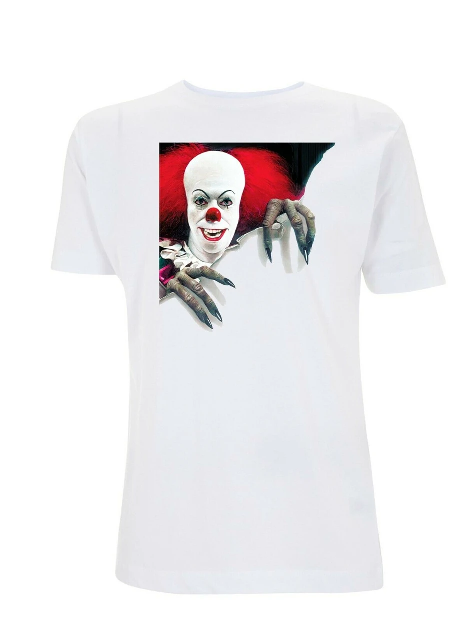 It Movie Poster футболка Pennywise The Clown Horror Stephen King Big Tall футболка|Футболки| |