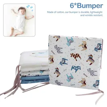 

Baby Bedding Set Newborn Crib Bumper Toddler Cartoon Bed Bedding in the Crib for Infant 6Pcs/Lot Baby Bed Bumper Protector