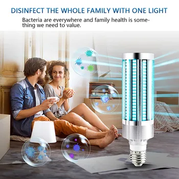 

60W UV Germicidal Lamp Ozone UVC Ultraviolet Led Corn Bulb Disinfection Sterilizer Ozone Lights for Home Bedroom