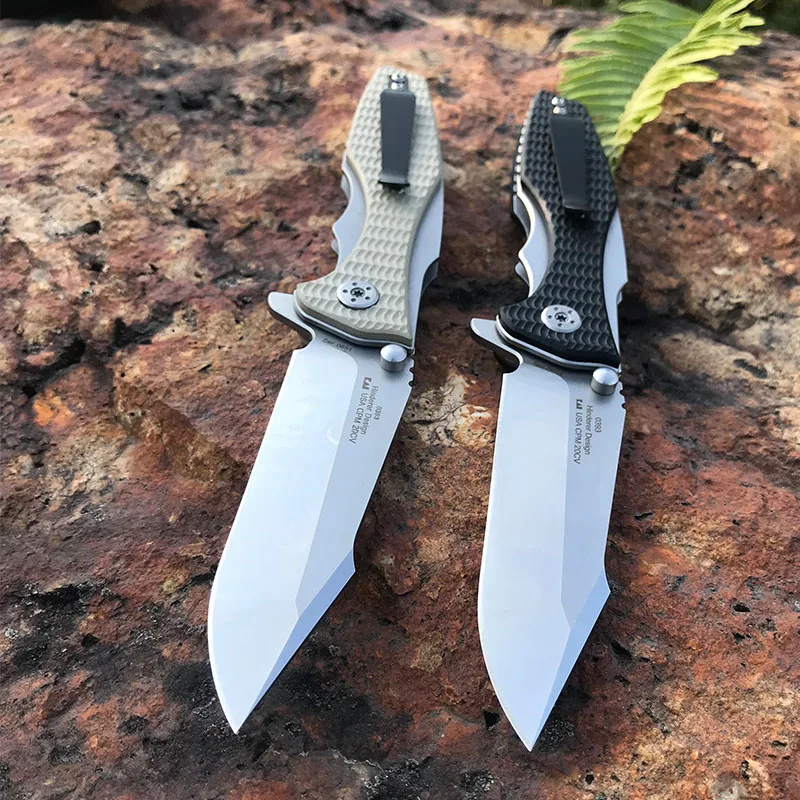 Складной нож ZT0393G10, полностью стальная пластина, для походов, кемпинга, тактический нож, инструмент для самообороны