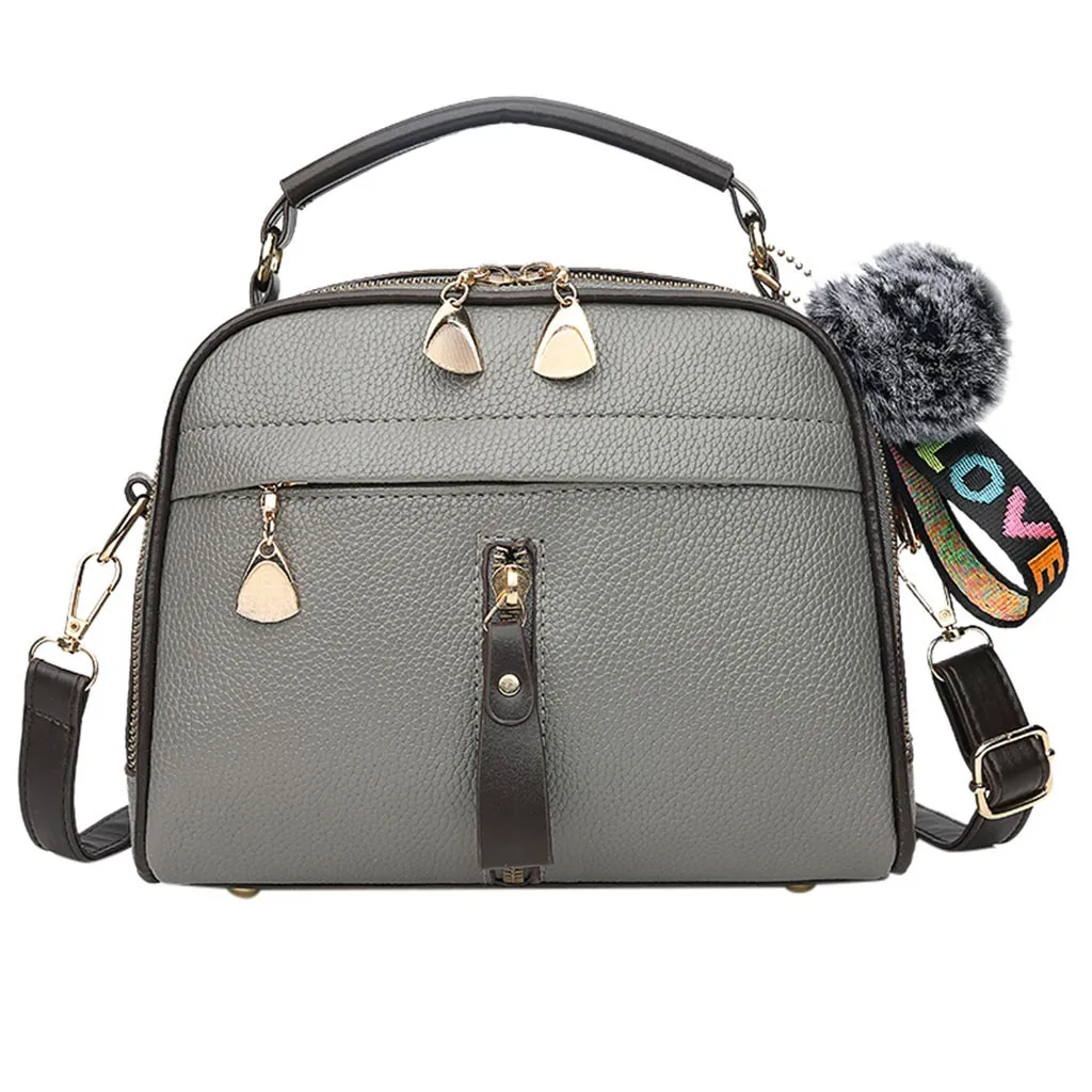 Модная женская трендовая сумка через плечо высокого качества, роскошная брендовая Ретро Большая вместительная кожаная сумка через плечо, сумка-мессенджер 30H - Цвет: Gray