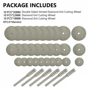 

Off Cutting Wheel Discs Set For Rotary Tool 30 PCS Cutting Wheel Saw Cut
