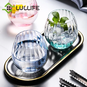 

340ml Creative Wine Glass Whiskey Tumbler Cup Whiskey Brandy Vodka Glass Cup Drinkware Glass for Bar Party Hotel Wedding Glass