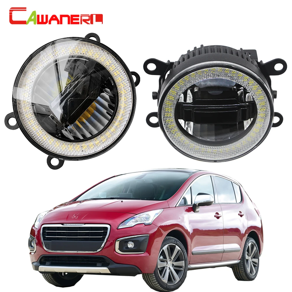 

Cawanerl для Peugeot 3008 MPV Субару Outback 2009 2010 2011 2012 2013 автомобиля 3000LM светодиодный туман светильник дневного света лампы глаза ангела фары DRL 12V
