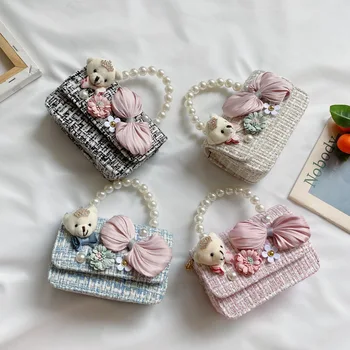 

CHILDREN'S Bag Fashion Princess Graceful Handbag Baby Shoulder Bag GIRL'S Over-the-shoulder Bag Cute Girls Shoulder Bag