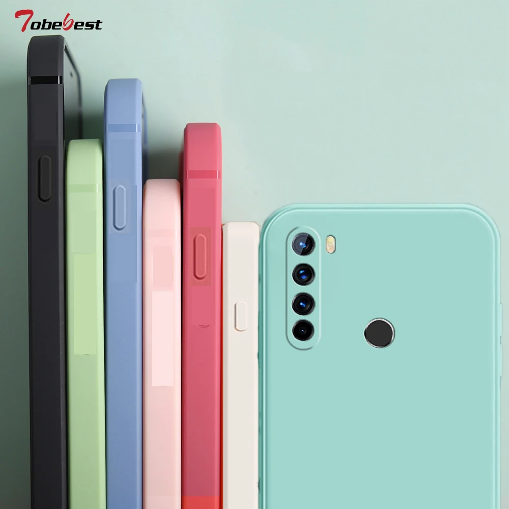 Fashion Square Frame Silicone Phone Case For Xiaomi Redmi Note 8 8T 9 9S 7  6 5 Pro 9A 9C 8A 6A 5A 4A 4X Matte Soft Back Cover