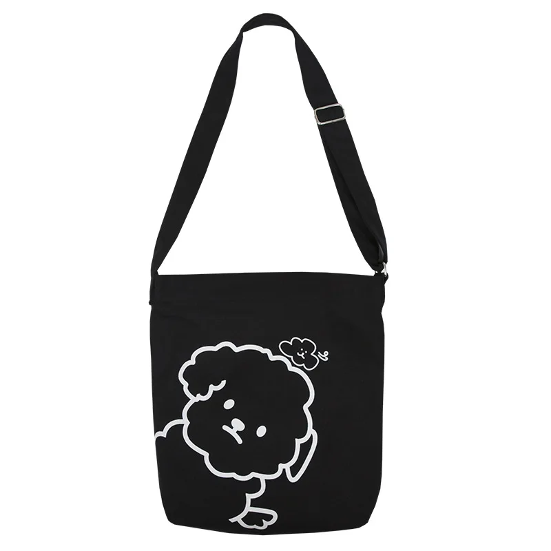 Дизайн щенок плечевая сумка с принтом Модная студенческая большая емкость Холщовая Сумка женская роскошная сумка
