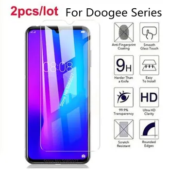 Перейти на Алиэкспресс и купить Закаленное Стекло Для Doogee Y8 плюс 2.5D Премиум Экран защитная Пленка Для Doogee N10 N100 N20 S40 X100 X90 X90L Y8c Y7 S90 Pro Y8