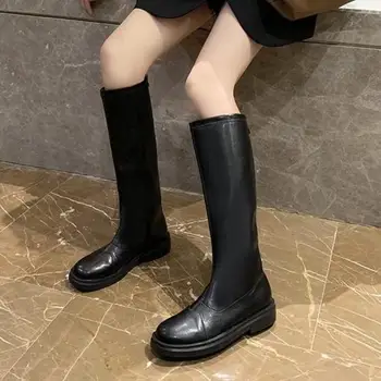 

2020 New Women Boots Boots Winter Warm Knee High Boots Sexy Zipper Shoes Footwear Winter Boots Women Botas Mujer