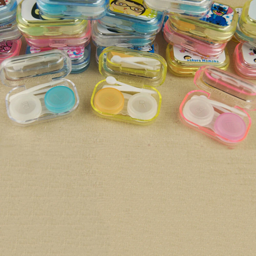 

Contact Lens Cases Container Storage Holder Kit Soaking Travel Accessaries Eye Care Product Retail Wholesale