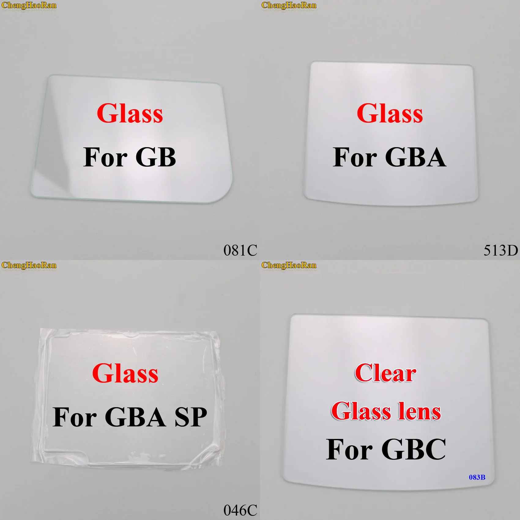 

100PCS For GB GBA SP GBC Transparent Glass Lens Glass Lens For Gameboy DMG Screen Glass Lens for Gameboy Advance Lens Protector